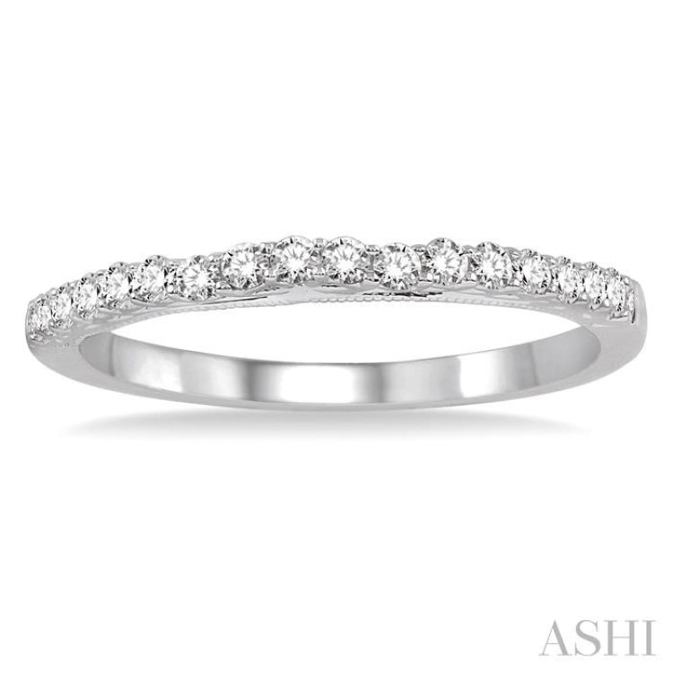 1/4 Ctw Round Cut Diamond Wedding Band in 14K White Gold 1/4 Ctw Round Cut Diamond Wedding Band in 14K White Gold