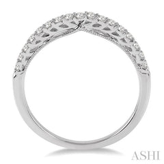 1/4 Ctw Round Cut Diamond Wedding Band in 14K White Gold 1/4 Ctw Round Cut Diamond Wedding Band in 14K White Gold