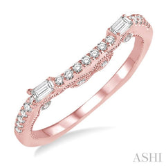1/3 Ctw Round Cut Diamond Wedding Band in 14K Rose Gold 1/3 Ctw Round Cut Diamond Wedding Band in 14K Rose Gold
