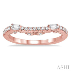 1/3 Ctw Round Cut Diamond Wedding Band in 14K Rose Gold 1/3 Ctw Round Cut Diamond Wedding Band in 14K Rose Gold