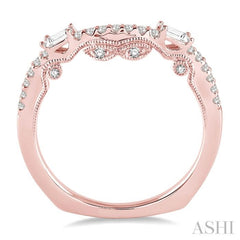 1/3 Ctw Round Cut Diamond Wedding Band in 14K Rose Gold 1/3 Ctw Round Cut Diamond Wedding Band in 14K Rose Gold