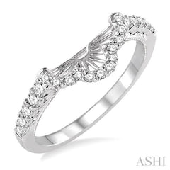 3/8 Ctw Round Cut Diamond Wedding Band in 14K White Gold 3/8 Ctw Round Cut Diamond Wedding Band in 14K White Gold