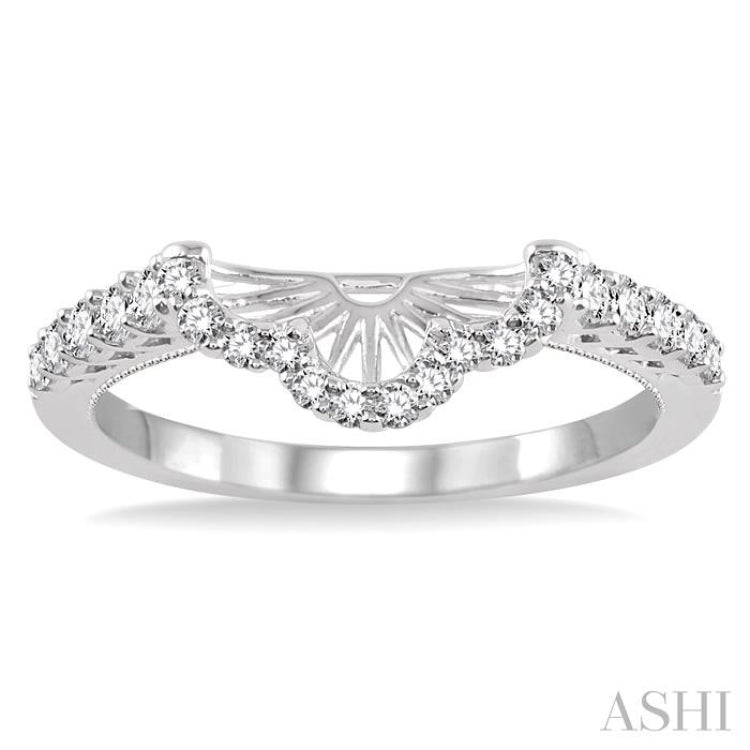 3/8 Ctw Round Cut Diamond Wedding Band in 14K White Gold 3/8 Ctw Round Cut Diamond Wedding Band in 14K White Gold