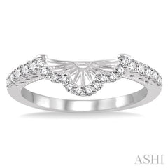 3/8 Ctw Round Cut Diamond Wedding Band in 14K White Gold 3/8 Ctw Round Cut Diamond Wedding Band in 14K White Gold