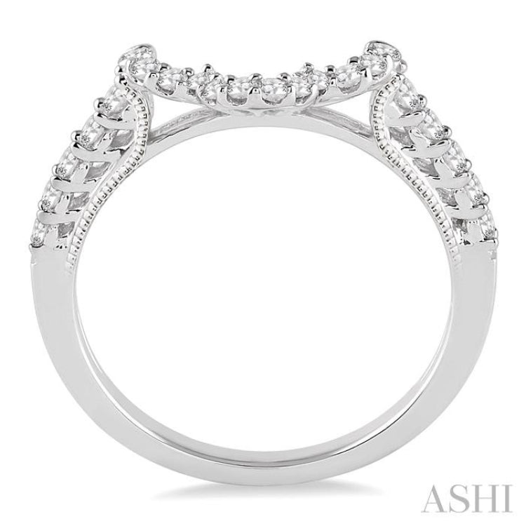 3/8 Ctw Round Cut Diamond Wedding Band in 14K White Gold 3/8 Ctw Round Cut Diamond Wedding Band in 14K White Gold