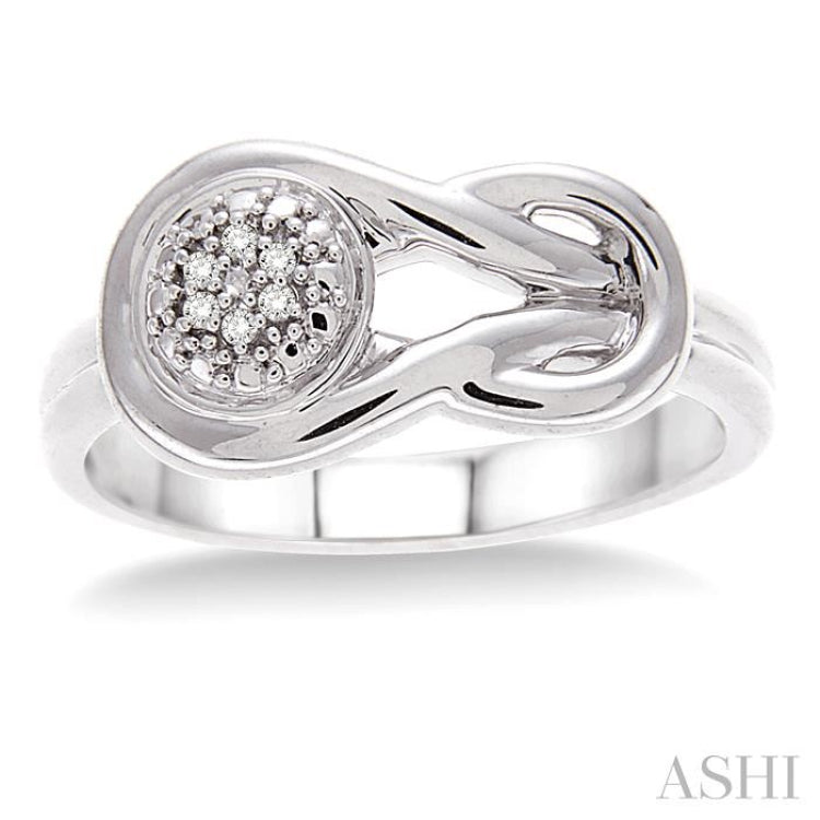 1/50 Ctw Single Cut Diamond Fashion Ring in Sterling Silver 1/50 Ctw Single Cut Diamond Fashion Ring in Sterling Silver