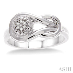 1/50 Ctw Single Cut Diamond Fashion Ring in Sterling Silver 1/50 Ctw Single Cut Diamond Fashion Ring in Sterling Silver