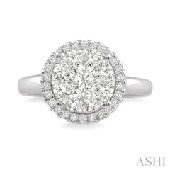 3/4 ctw Lovebright Round Cut Diamond Engagement Ring in 14K White Gold 3/4 ctw Lovebright Round Cut Diamond Engagement Ring in 14K White Gold