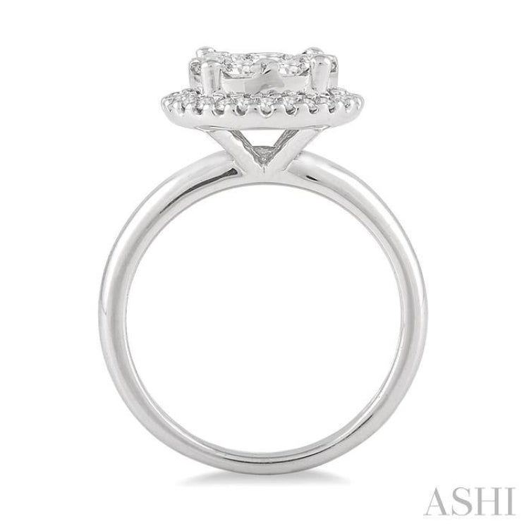 3/4 ctw Lovebright Round Cut Diamond Engagement Ring in 14K White Gold 3/4 ctw Lovebright Round Cut Diamond Engagement Ring in 14K White Gold