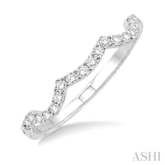 1/5 Ctw Round Cut Diamond Wedding Band in 14K White Gold 1/5 Ctw Round Cut Diamond Wedding Band in 14K White Gold
