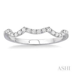 1/5 Ctw Round Cut Diamond Wedding Band in 14K White Gold 1/5 Ctw Round Cut Diamond Wedding Band in 14K White Gold