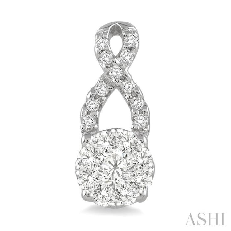 1/3 Ctw Lovebright Round Cut Diamond Earrings in 14K White Gold 1/3 Ctw Lovebright Round Cut Diamond Earrings in 14K White Gold