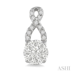 1/3 Ctw Lovebright Round Cut Diamond Earrings in 14K White Gold 1/3 Ctw Lovebright Round Cut Diamond Earrings in 14K White Gold