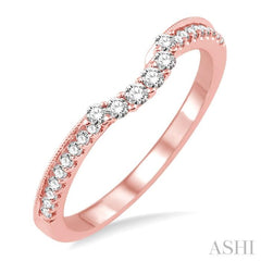 1/4 ctw Round Cut Diamond Wedding Band in 14K Rose Gold 1/4 ctw Round Cut Diamond Wedding Band in 14K Rose Gold