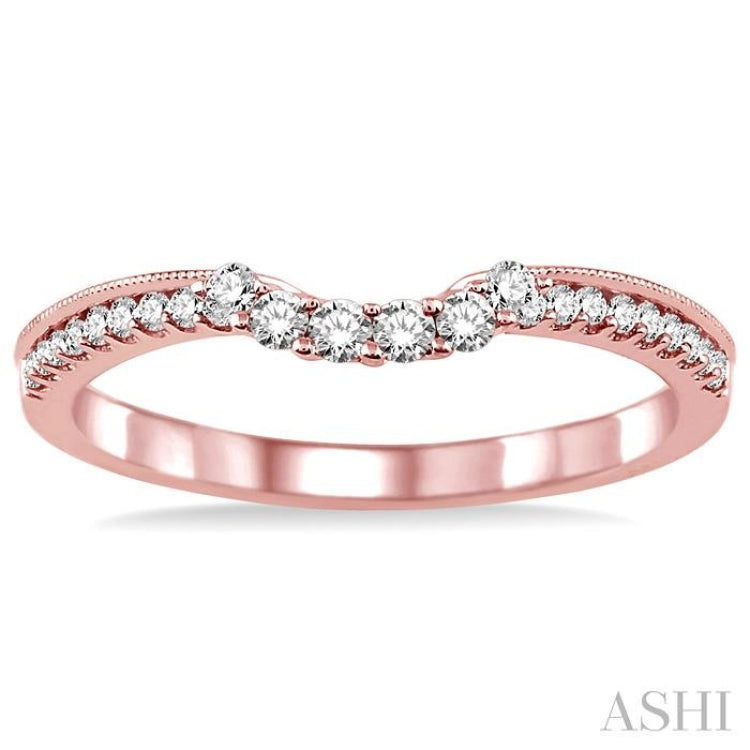 1/4 ctw Round Cut Diamond Wedding Band in 14K Rose Gold 1/4 ctw Round Cut Diamond Wedding Band in 14K Rose Gold