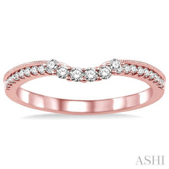 1/4 ctw Round Cut Diamond Wedding Band in 14K Rose Gold 1/4 ctw Round Cut Diamond Wedding Band in 14K Rose Gold