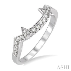 1/6 ctw Round Cut Diamond Wedding Band in 14K White Gold 1/6 ctw Round Cut Diamond Wedding Band in 14K White Gold