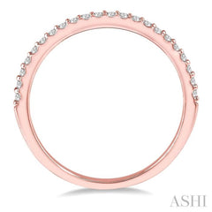 1/6 ctw Round Cut Diamond Wedding Band in 14K Rose Gold 1/6 ctw Round Cut Diamond Wedding Band in 14K Rose Gold