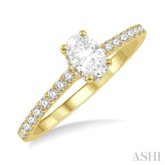 1/5 Ctw Oval Shape Round Cut Diamond Semi-Mount Engagement Ring in 14K Yellow Gold 1/5 Ctw Oval Shape Round Cut Diamond Semi-Mount Engagement Ring in 14K Yellow Gold