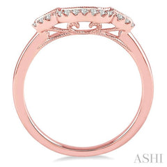 1/10 ctw Round Cut Diamond Wedding Band in 14K Rose Gold 1/10 ctw Round Cut Diamond Wedding Band in 14K Rose Gold