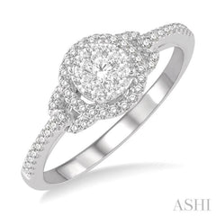 1/3 ctw Lovebright Round Cut Diamond Engagement Ring in 14K White Gold 1/3 ctw Lovebright Round Cut Diamond Engagement Ring in 14K White Gold