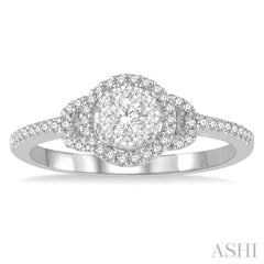 1/3 ctw Lovebright Round Cut Diamond Engagement Ring in 14K White Gold 1/3 ctw Lovebright Round Cut Diamond Engagement Ring in 14K White Gold
