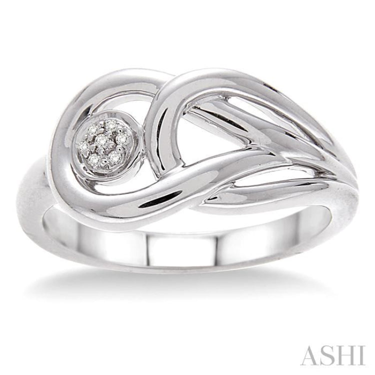 1/50 Ctw Single Cut Diamond Fashion Ring in Sterling Silver 1/50 Ctw Single Cut Diamond Fashion Ring in Sterling Silver