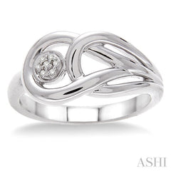 1/50 Ctw Single Cut Diamond Fashion Ring in Sterling Silver 1/50 Ctw Single Cut Diamond Fashion Ring in Sterling Silver