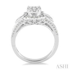 3/4 ctw Diamond Lovebright Engagement Ring in 14K White Gold 3/4 ctw Diamond Lovebright Engagement Ring in 14K White Gold