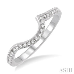 1/5 ctw Round Cut Diamond Wedding Band in 14K White Gold 1/5 ctw Round Cut Diamond Wedding Band in 14K White Gold