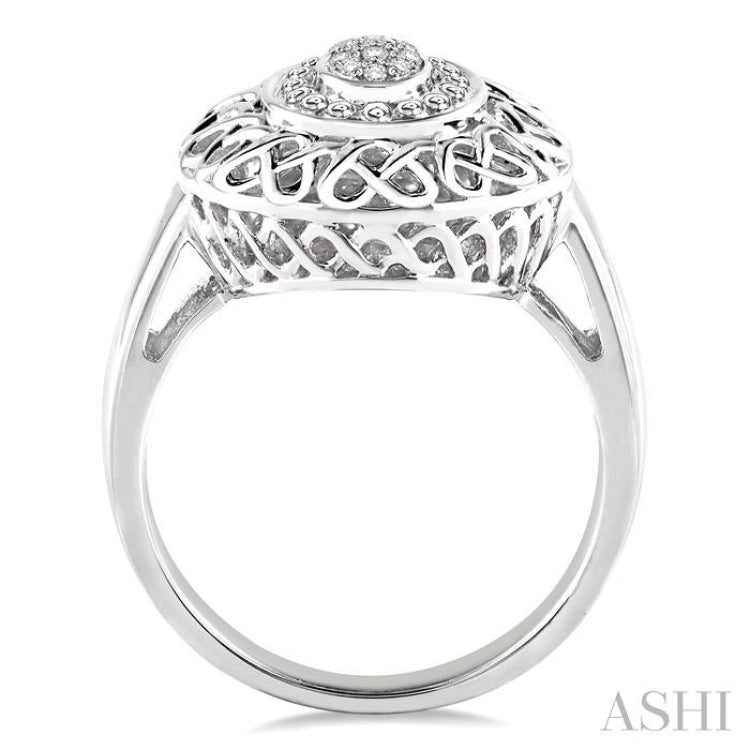 1/20 Ctw Single Cut Diamond Fashion Ring in Sterling Silver 1/20 Ctw Single Cut Diamond Fashion Ring in Sterling Silver