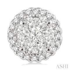 1 Ctw Lovebright Round Cut Diamond Earrings in 14K White Gold 1 Ctw Lovebright Round Cut Diamond Earrings in 14K White Gold