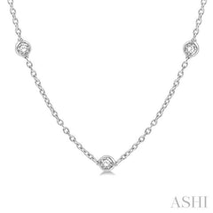 2 Ctw Round Cut Diamond Fashion Necklace in 14K White Gold 2 Ctw Round Cut Diamond Fashion Necklace in 14K White Gold