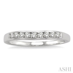 1/3 Ctw Round Diamond Matching Wedding Band in 14K White Gold 1/3 Ctw Round Diamond Matching Wedding Band in 14K White Gold