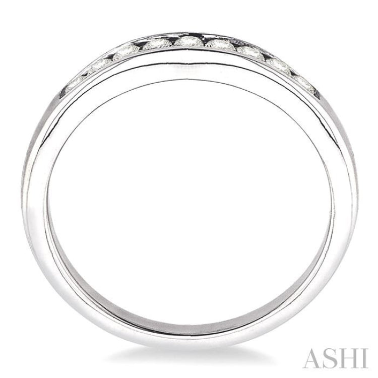 1/3 Ctw Round Diamond Matching Wedding Band in 14K White Gold 1/3 Ctw Round Diamond Matching Wedding Band in 14K White Gold