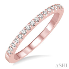 1/6 Ctw Round Cut Diamond Wedding Band in 14K Rose Gold 1/6 Ctw Round Cut Diamond Wedding Band in 14K Rose Gold