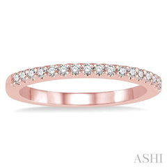 1/6 Ctw Round Cut Diamond Wedding Band in 14K Rose Gold 1/6 Ctw Round Cut Diamond Wedding Band in 14K Rose Gold