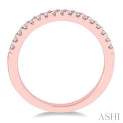 1/6 Ctw Round Cut Diamond Wedding Band in 14K Rose Gold 1/6 Ctw Round Cut Diamond Wedding Band in 14K Rose Gold