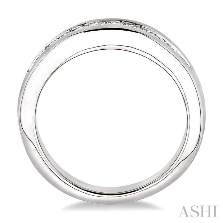 1/2 ctw Princess Cut Diamond Matching Wedding Band in 14K White Gold 1/2 ctw Princess Cut Diamond Matching Wedding Band in 14K White Gold