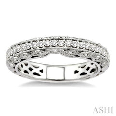 3/8 ctw Diamond Matching Wedding Band in 14K White Gold 3/8 ctw Diamond Matching Wedding Band in 14K White Gold