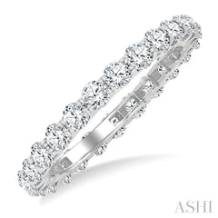 1 1/2 Ctw Round Cut Diamond Eternity Band in 14K White Gold 1 1/2 Ctw Round Cut Diamond Eternity Band in 14K White Gold