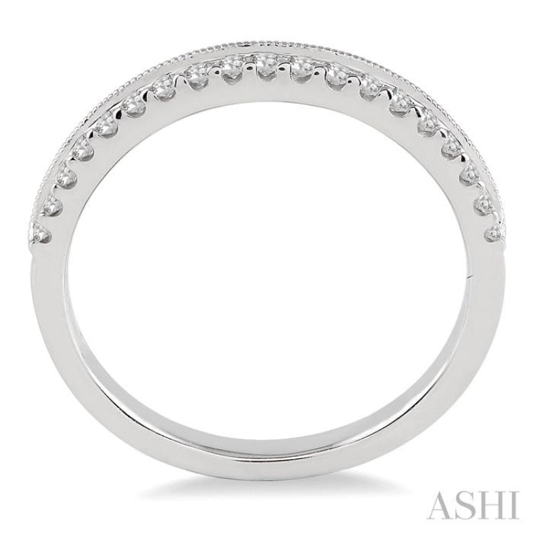 1/4 ctw Round Cut Diamond Wedding Band in 14K White Gold 1/4 ctw Round Cut Diamond Wedding Band in 14K White Gold