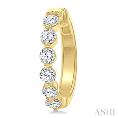 1 1/2 Ctw Prong Set Round Cut Diamond Hoop Earrings in 14K Yellow gold 1 1/2 Ctw Prong Set Round Cut Diamond Hoop Earrings in 14K Yellow gold