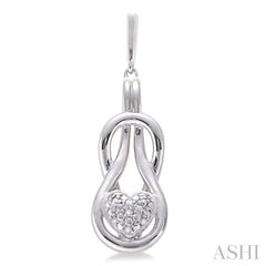 1/50 Ctw Heart Shape Single Cut Diamond Fashion Earrings in Sterling Silver 1/50 Ctw Heart Shape Single Cut Diamond Fashion Earrings in Sterling Silver