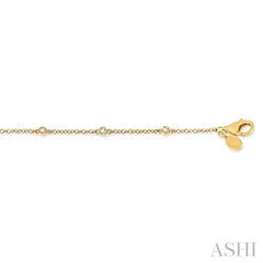 1/6 Ctw Circular Mount Round Cut Diamond Station Bracelet in 10K Yellow Gold 1/6 Ctw Circular Mount Round Cut Diamond Station Bracelet in 10K Yellow Gold