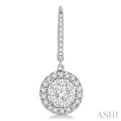 5/8 ctw Round Cut Diamond Lovebright Earrings in 14K White Gold 5/8 ctw Round Cut Diamond Lovebright Earrings in 14K White Gold