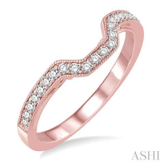 1/4 Ctw Round Cut Diamond Wedding Band in 14K Rose Gold 1/4 Ctw Round Cut Diamond Wedding Band in 14K Rose Gold