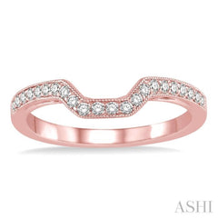 1/4 Ctw Round Cut Diamond Wedding Band in 14K Rose Gold 1/4 Ctw Round Cut Diamond Wedding Band in 14K Rose Gold