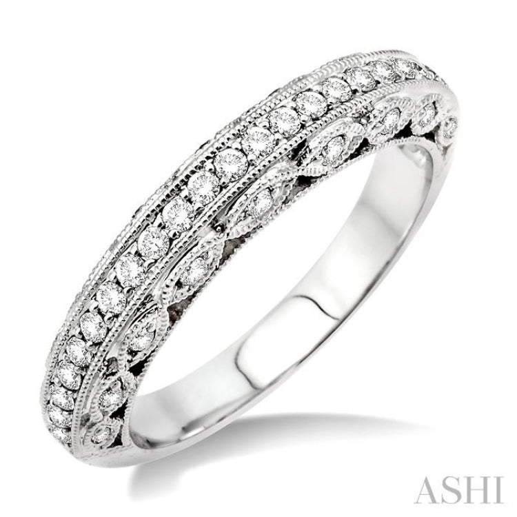 3/8 ctw Diamond Matching Wedding Band in 14K White Gold 3/8 ctw Diamond Matching Wedding Band in 14K White Gold