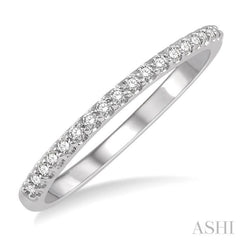 1/6 ctw Round Cut Diamond Wedding Band in 14K White Gold 1/6 ctw Round Cut Diamond Wedding Band in 14K White Gold
